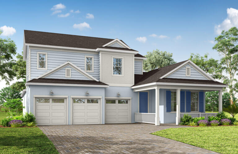 The Grow community home exterior rendering