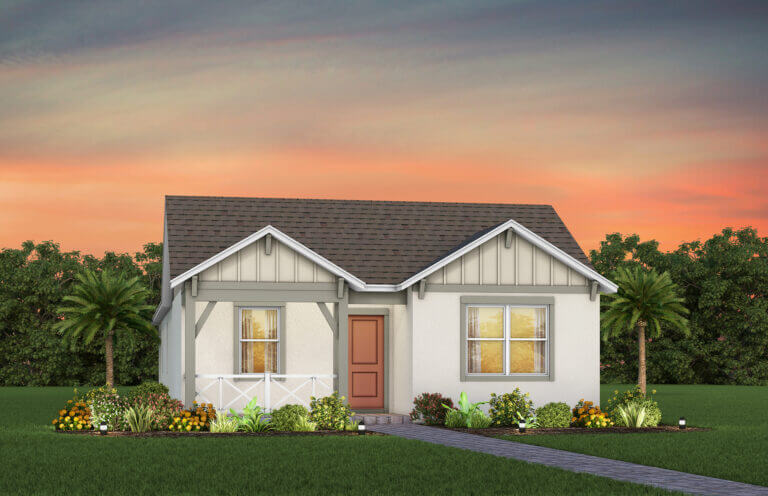 The Grow community home exterior rendering