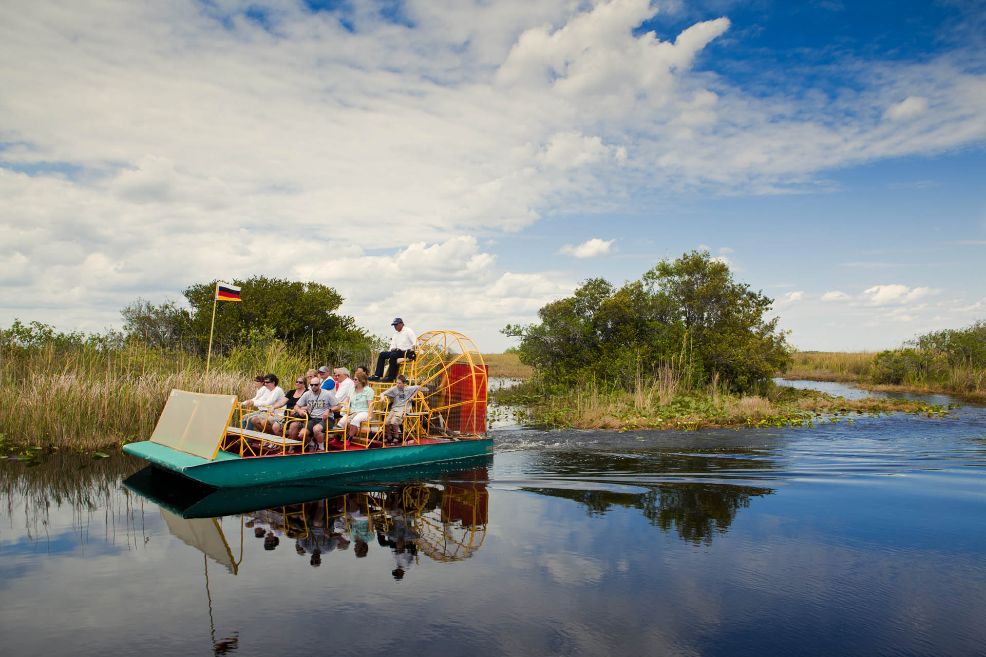 air boat in the Central Florida headwaters of the Everglades - Unique Ideas for Spring Break in Orlando