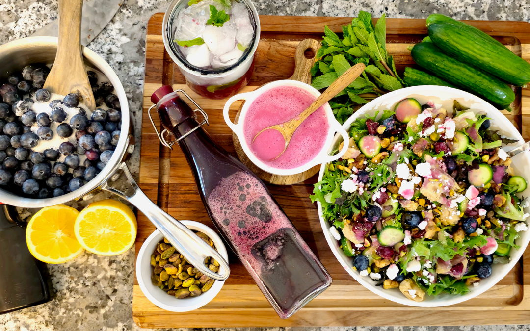 Fresh Blueberry Simple Syrup